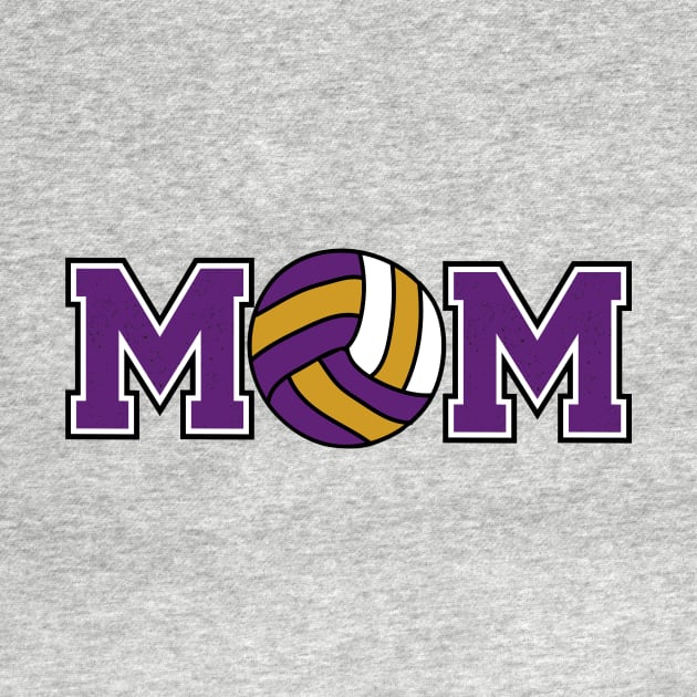 Volleyball Mom Purple and Gold by capesandrollerskates 